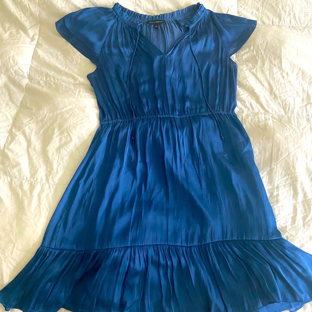 Banana Republic Pacific Blue Soft Satin Dress